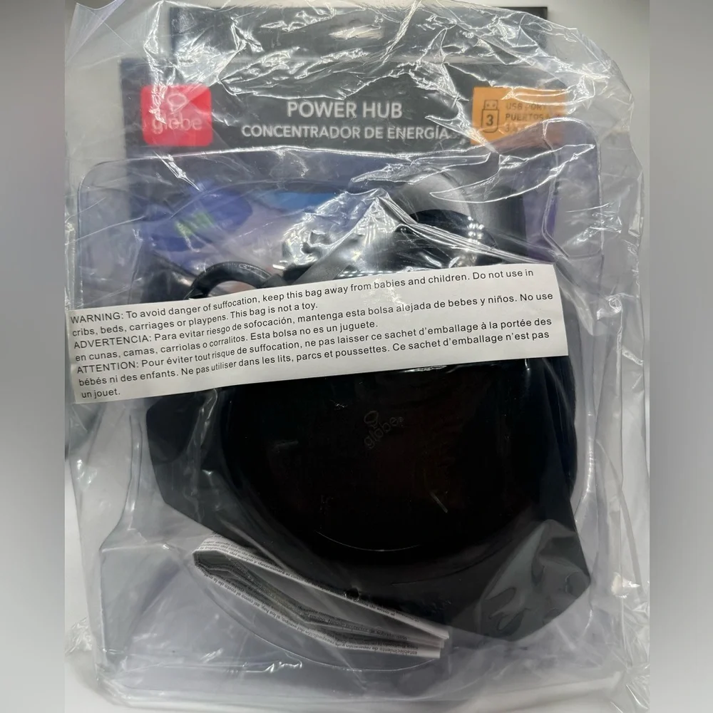 Globe Fast Charging Wireless Power Hub-New-3 USB Ports 6 ft power cord - Picture 4 of 5